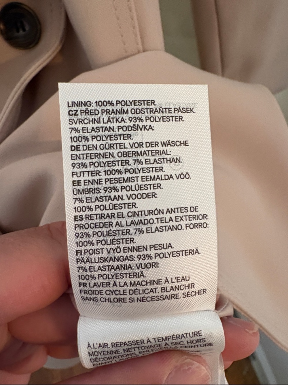H&M Double-Breasted Trench Coat - Tan - Picture 8 of 10